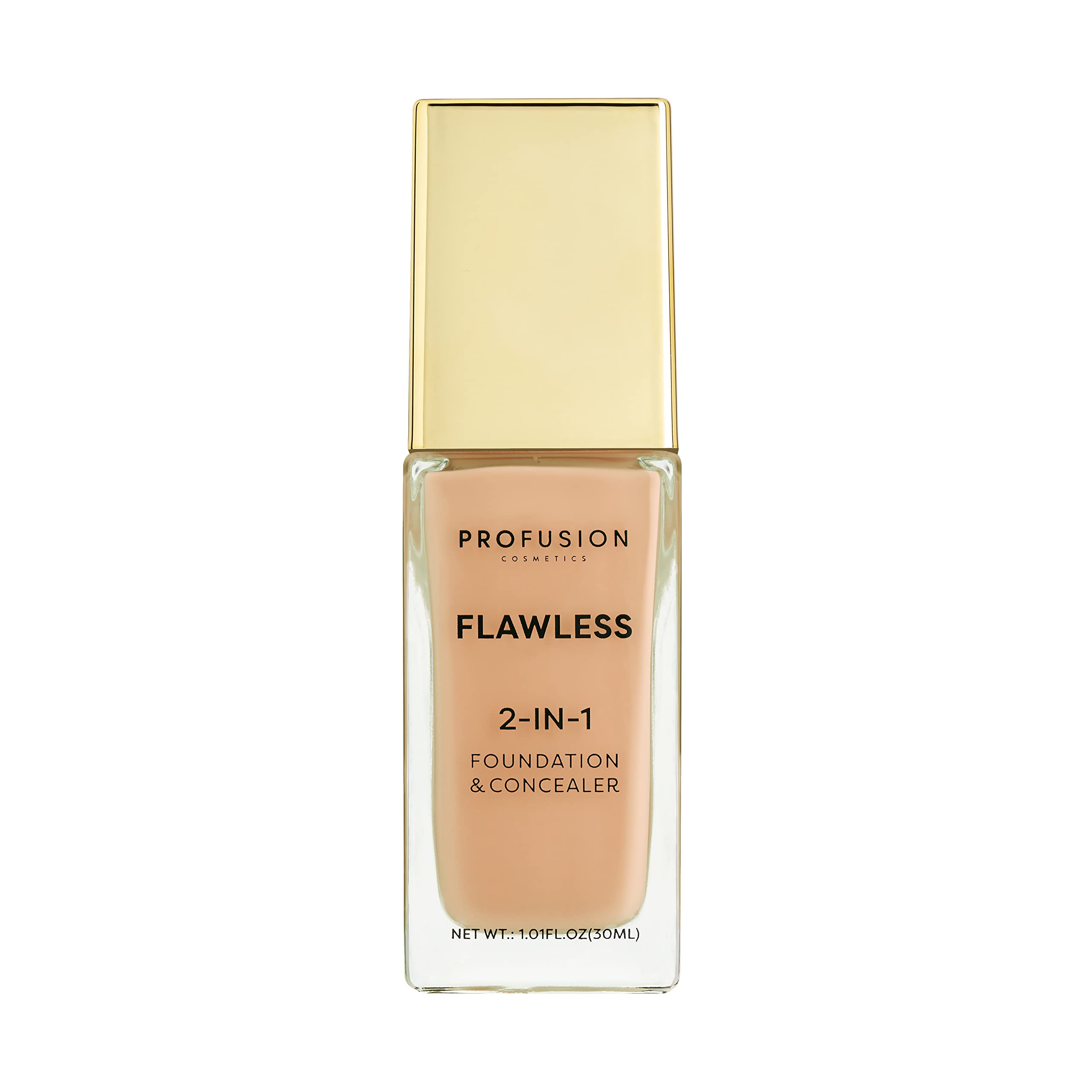 Profusion Cosmetics Natural Flawless 2-In-1 Foundation & Concealer True Nude In | : 30Ml