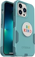 Vista 1 de OtterBox Bundle Commuter Series para iPhone 13 PRO – (forma RIVETING) + PopSockets PopGrip – (BE Kind)
