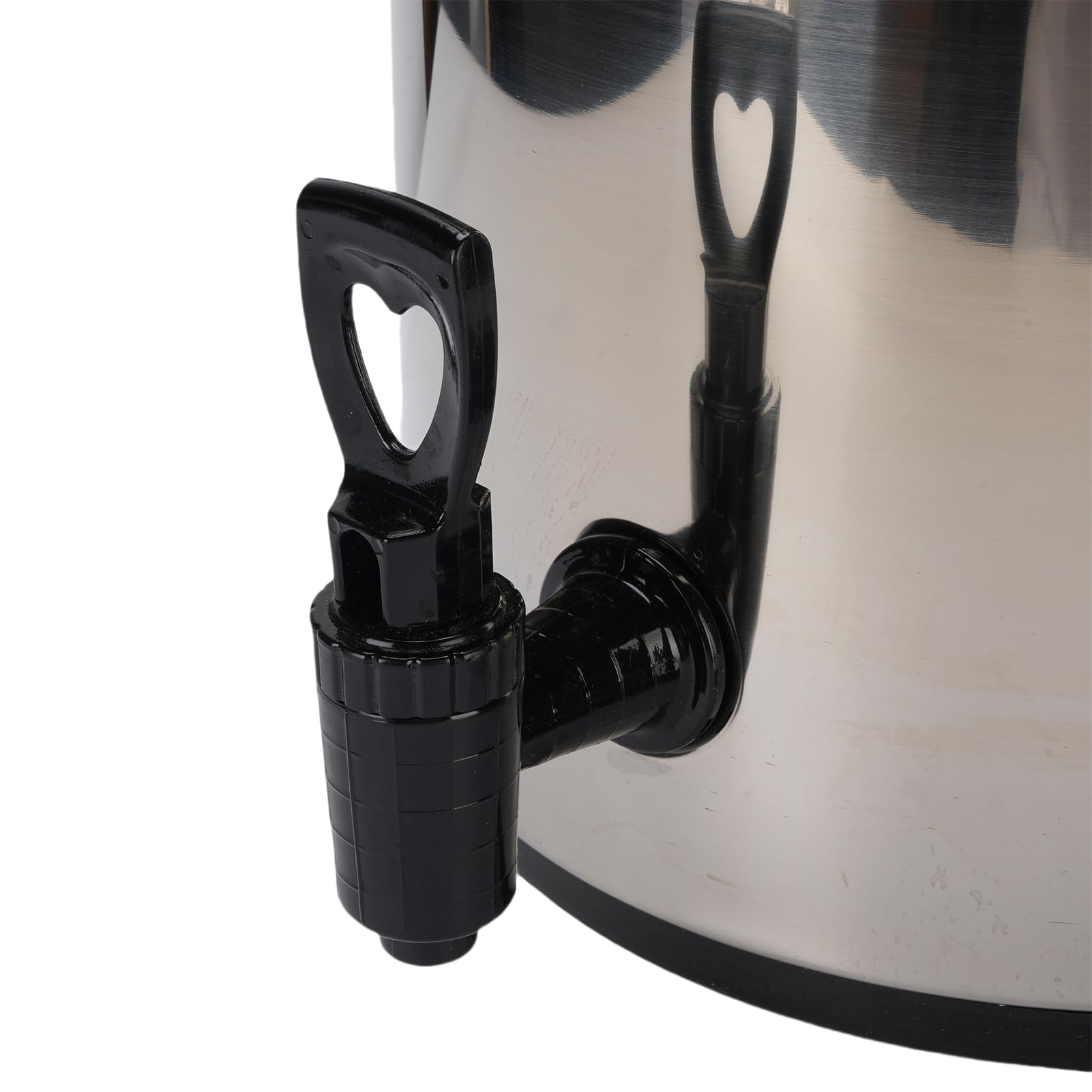 6 l isolierter Getränkespender, Getränkeserver, 304 Edelstahl, tragbarer Spender für Heiß- und Kaltgetränke mit Zapfhahn für Milch, Tee, Saft, Suppe, Tee (Silber)