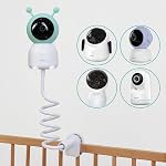 Moniteur universel de bébé avec 1/4 ,20 UNC Fil - Pas de pince de bureau avec plaque antidérapante, 80cm Bras flexible pour 360° Vue. Compatible avec BOIFUN WiFi Moniteurs & Tous les appareils photo standard 1/4.
