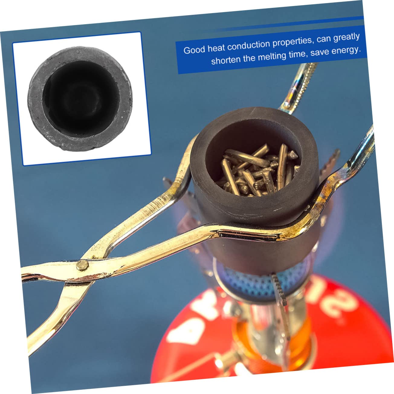 HAPINARY 2pcs Gold Refining Crucible Silicon Carbide Pot for Wax Melting Versatile Smelting Tool for Home Lab