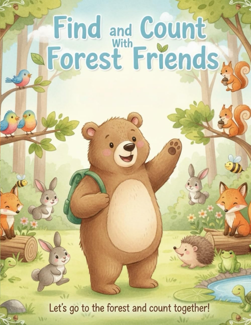 Find and Count with Forest Friends: A Woodland Look-and-Find Activity Book for Toddlers and Preschoolers (Ages 3-6)
