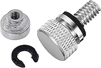 Vista 1 de Amazicha Kit de montaje de tuerca de tornillo de aluminio cromado compatible con Harley Davidson Sportster Softail Touring Dyna 1996-2025