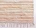 Unique Loom Chindi Cotton Collection Soft Hand Woven Natural Fiber Striped Area Rug, 4 ft x 6 ft, Beige/Ivory