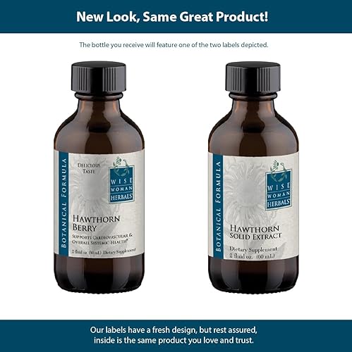 Miniatura 4 de Wise Woman Herbals Extracto líquido de bayas de espino - Extracto extra fuerte 41 - Sin alcohol - para la salud cardiovascular y la función cardíaca