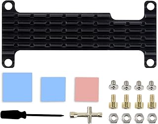 Dedicated Aluminum Heatsink Cooler with Thermal Tapes Compatible with Raspberry Pi Zero 2 W, Zero