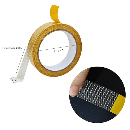 Miniatura 2 de Cinta de tela multifuncional de doble cara, cinta de alfombra resistente, cinta transparente para ropa, cinta adhesiva fuerte de dos lados, sin