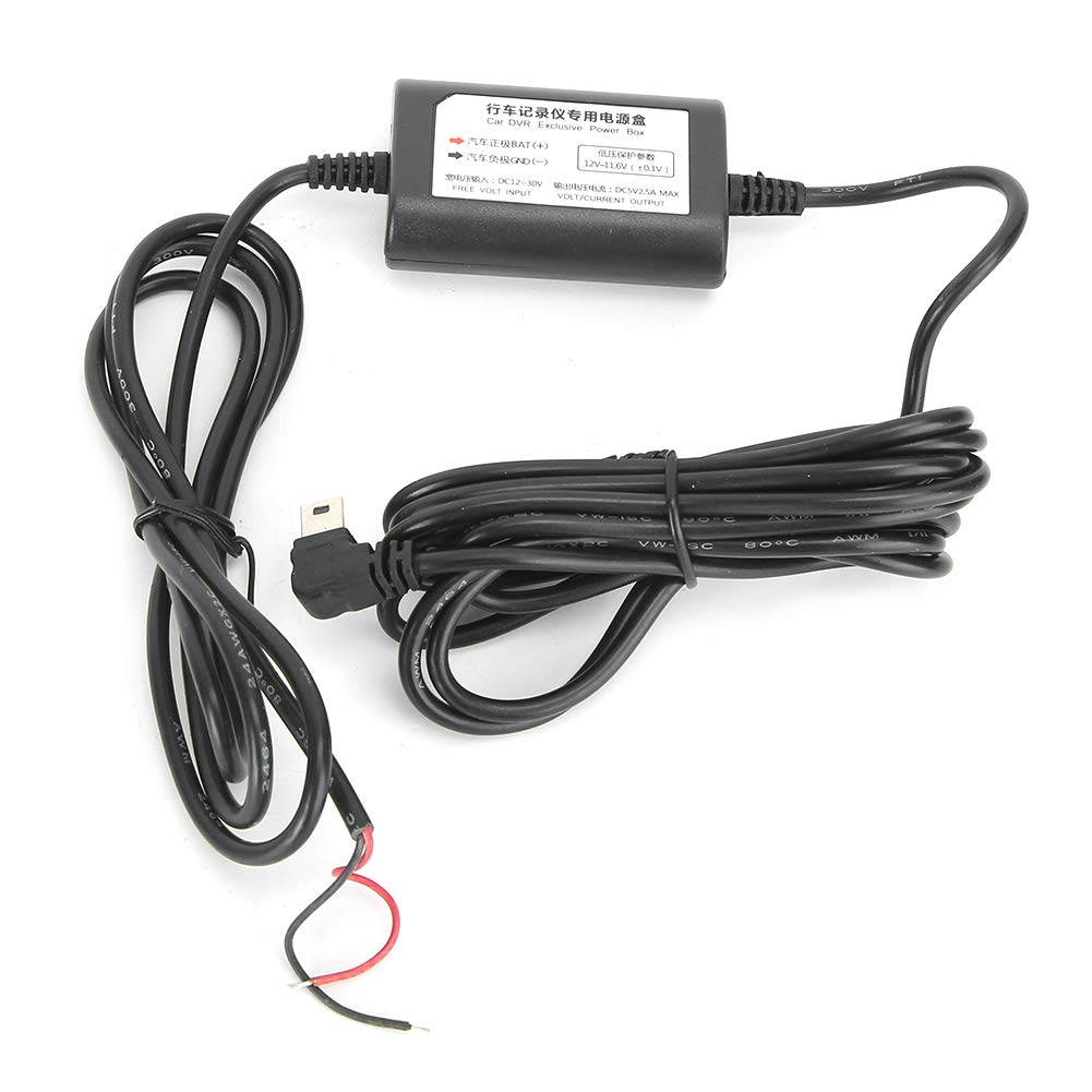 Dash Cam Hardwire Kit 12V 30V to 5V 2 5A Mini USB Step Down Cable USB Hardwire Kit
