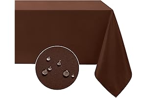 Softalker: Stylish and Durable Chocolate Brown Rectangle Tablecloth