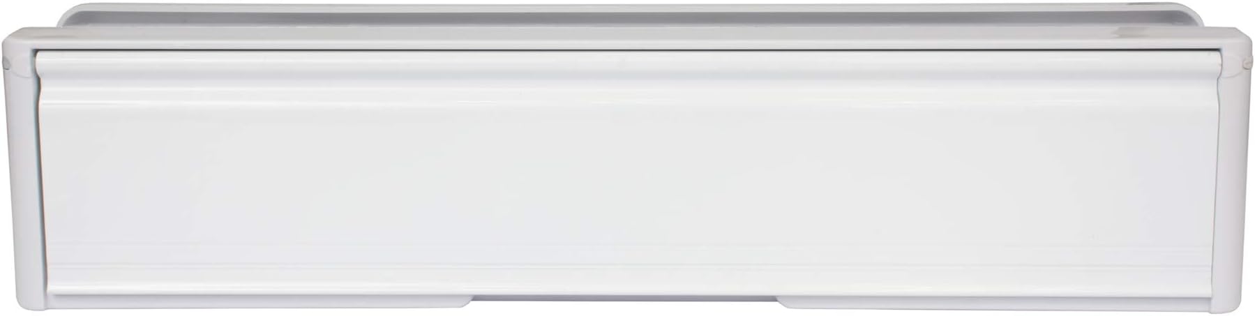 HomesSecure HS2809 12-Inch UPVC Door Letterbox/Letter Plate - White