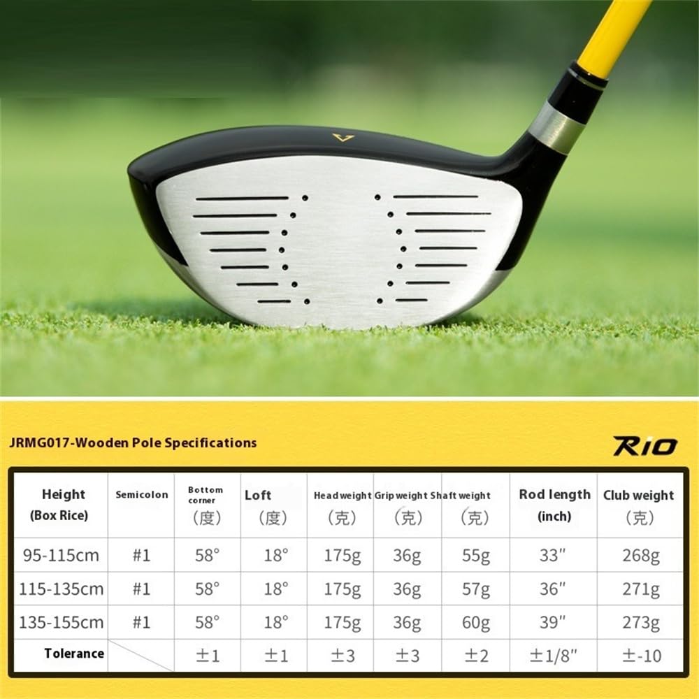 Fairway Wood #1 Golf Club - Mano Destra Bambini Ragazzi Ragazze Golf Putter Mallet con Copricapo Junior