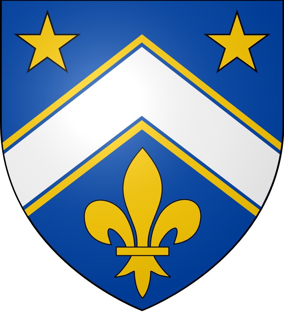 Drapeau martial Asselin Arms 120x110cm grand étendard héraldique 1.35m²