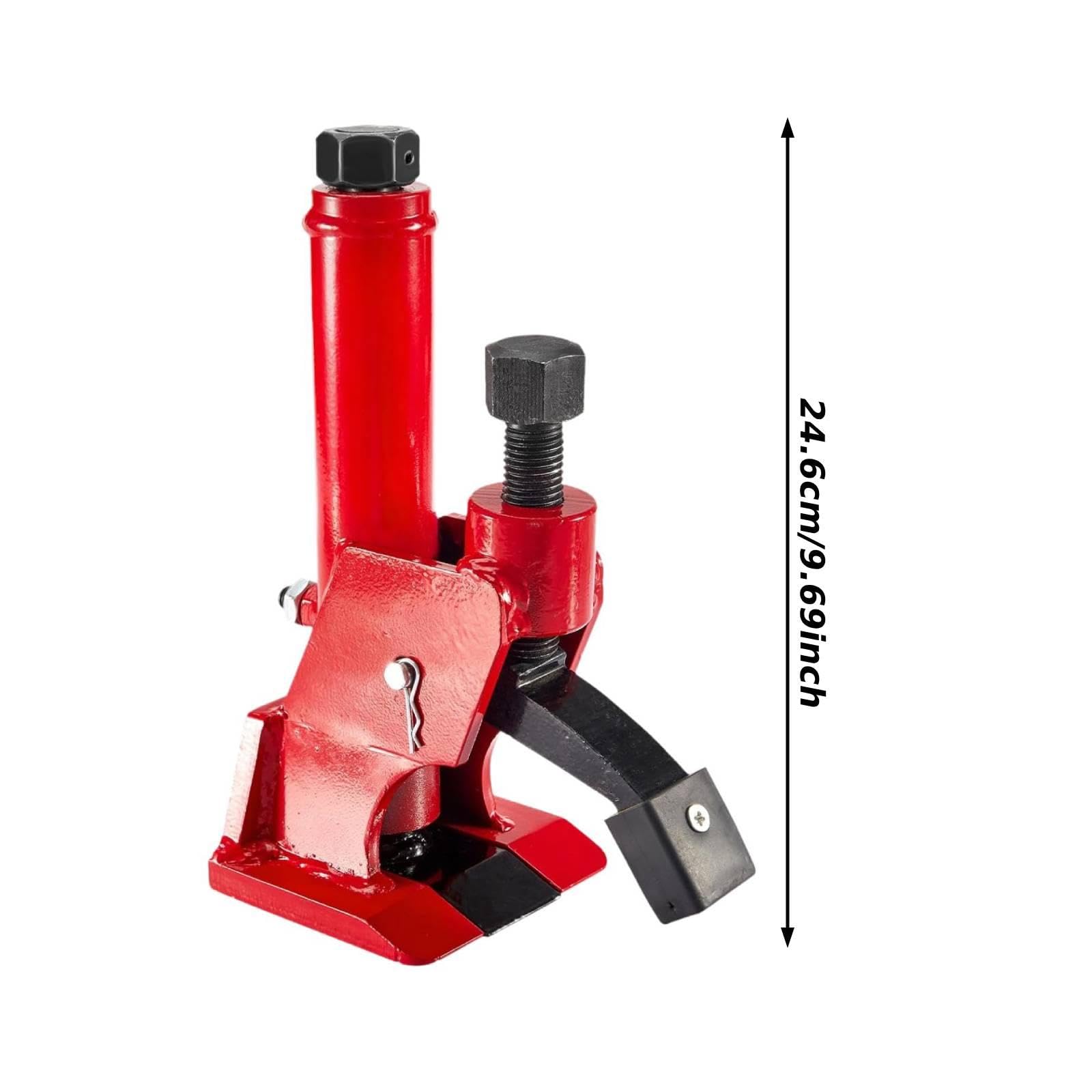 Milageto Smontagomme manuale per auto, robusto, portatile, con cuscinetto in gomma, ideale per camion e automobili, Rosso