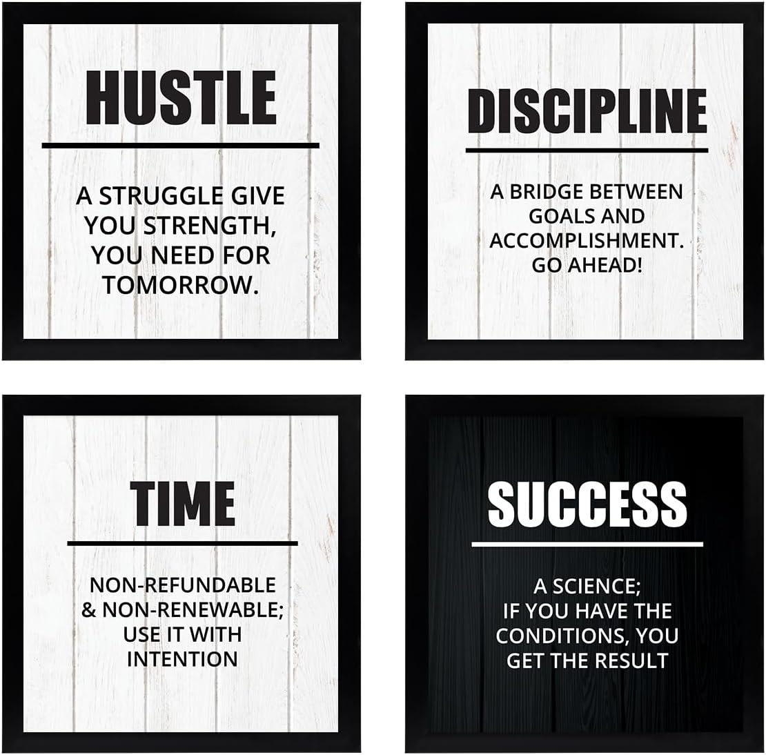 Chaka Chaundh - Suitable Motivational Quotes Frames Framed Posters - Quotes Wall Frames - Posters with Frame (Inspirational - White)