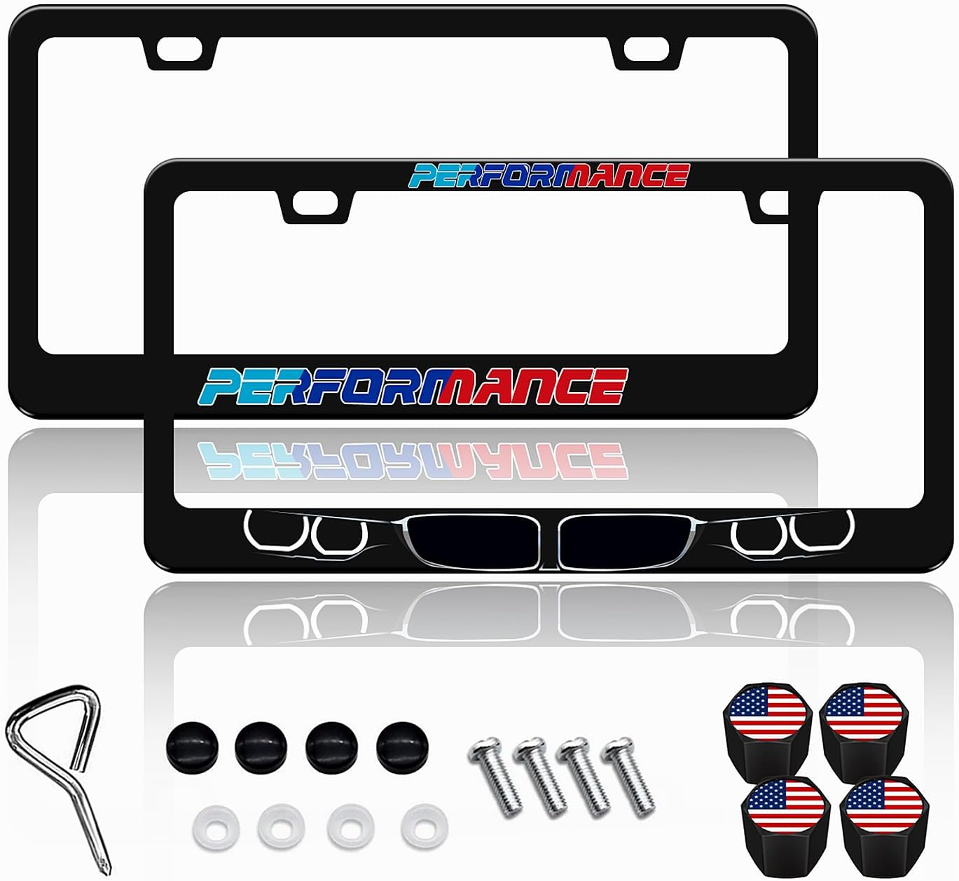 Amazon.com: 2X License Plate Frames for BMW F30 320i 330i F32 F33 430i ...