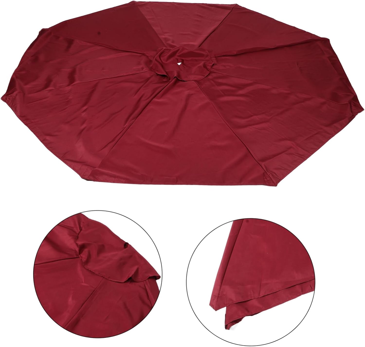 Replacement Canopy for Patio Umbrella Rainproof Fabric Durable High Density Cover for Outdoor Garden Easy Installation for Patios and Terraces