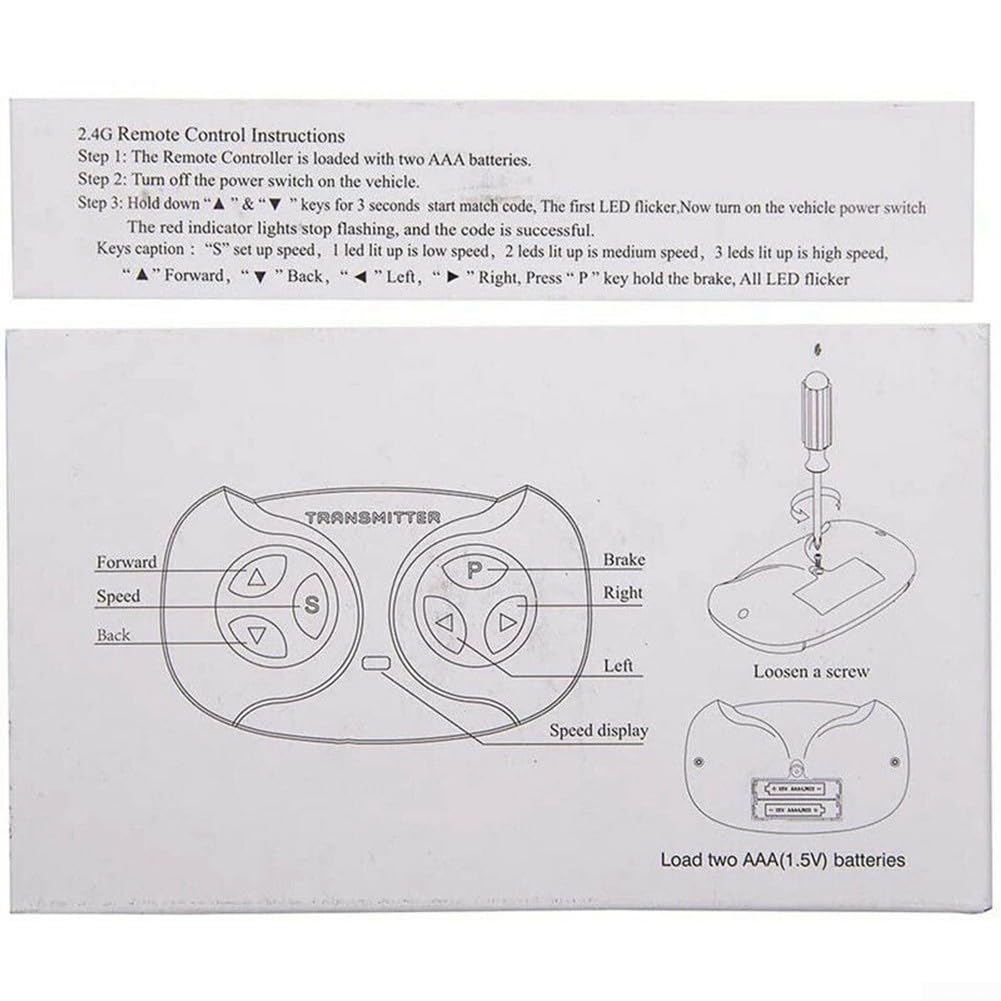 Ricevitore radio 2,4 G per auto elettrica giocattolo 12 V modulo di controllo compatibile con veicoli elettrici, connettore a 7 pin, regolazione automatica della frequenza per telecomando (set