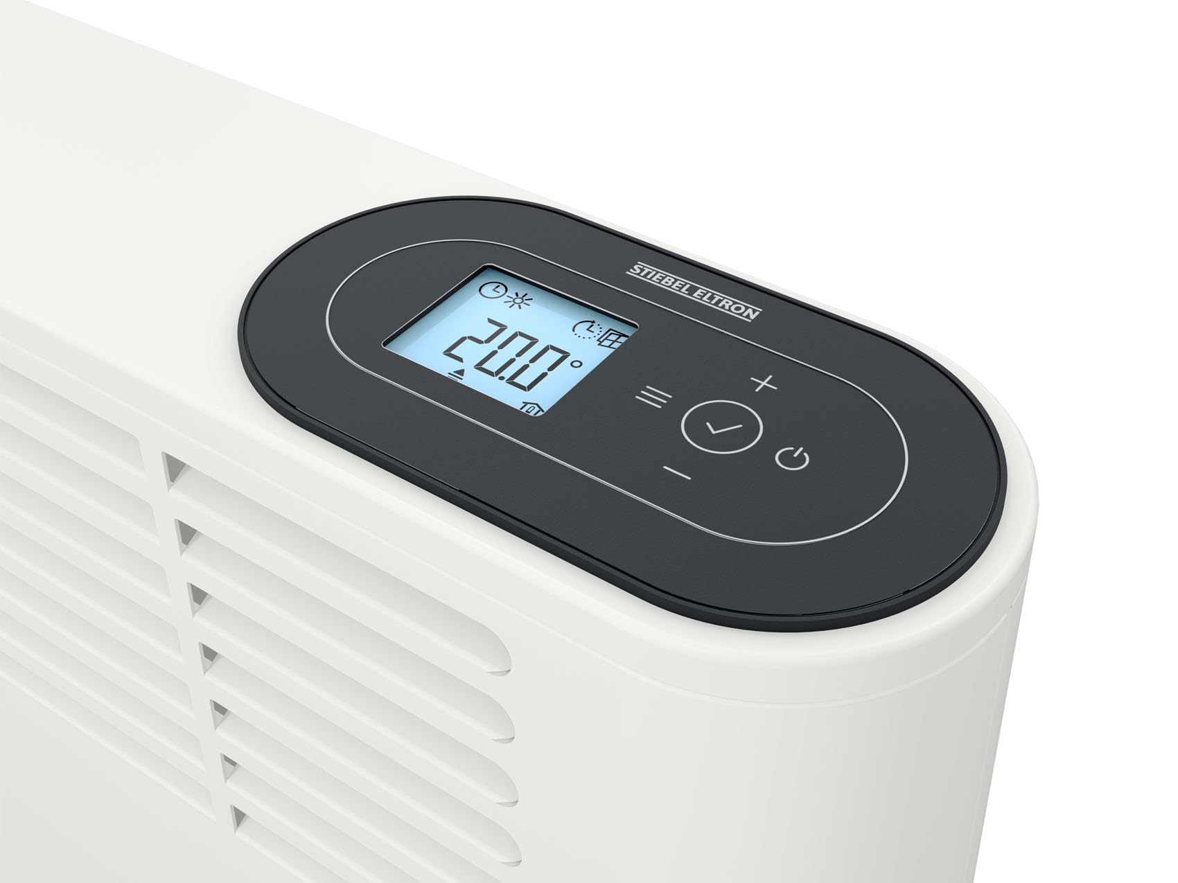 STIEBEL ELTRON Konwektor ścienny CNS-U 2000 Plus LCD, 2 kW/240 V, biały