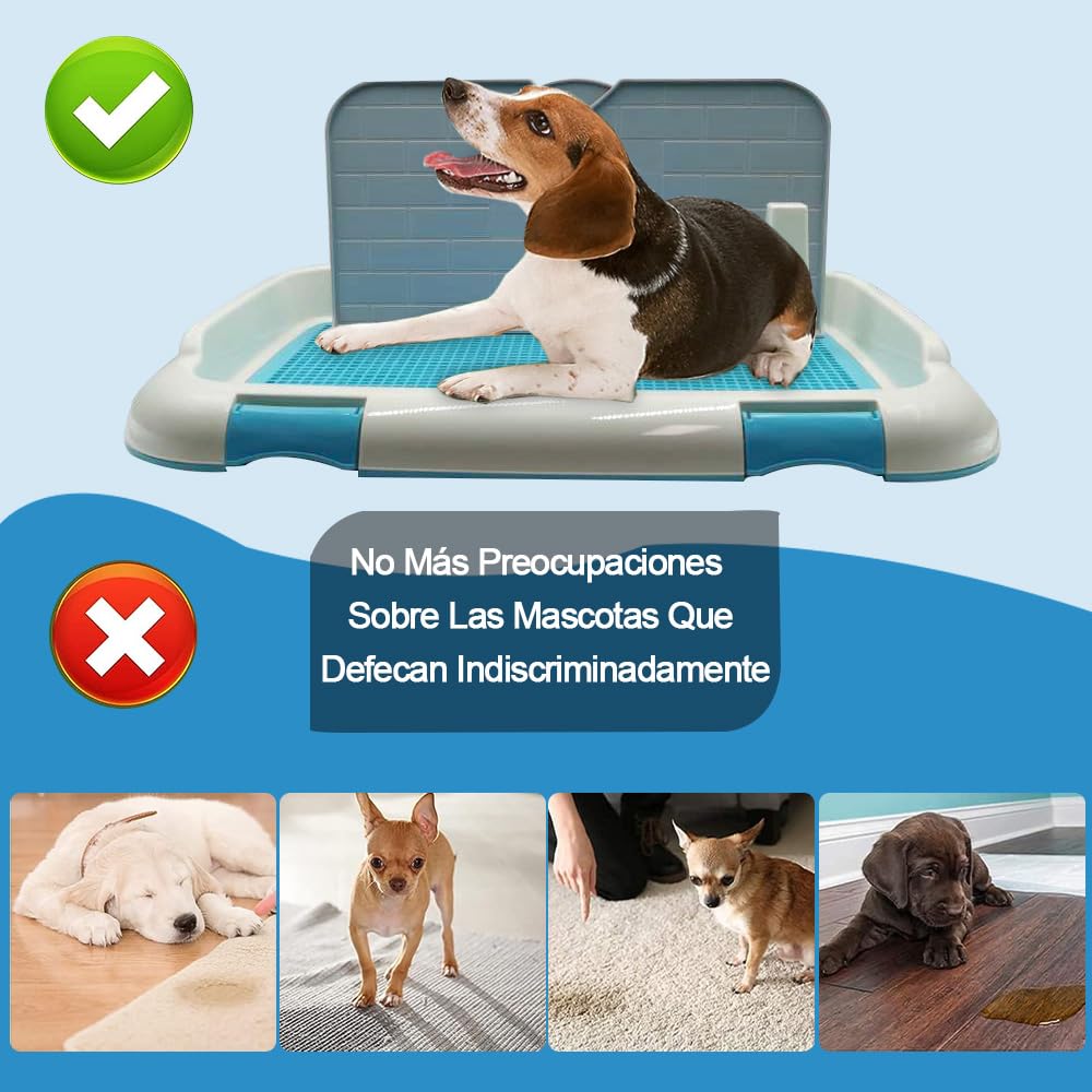 Weasy Smart Dog Potty Bandeja De Entrenamiento Con Poste Extraíble