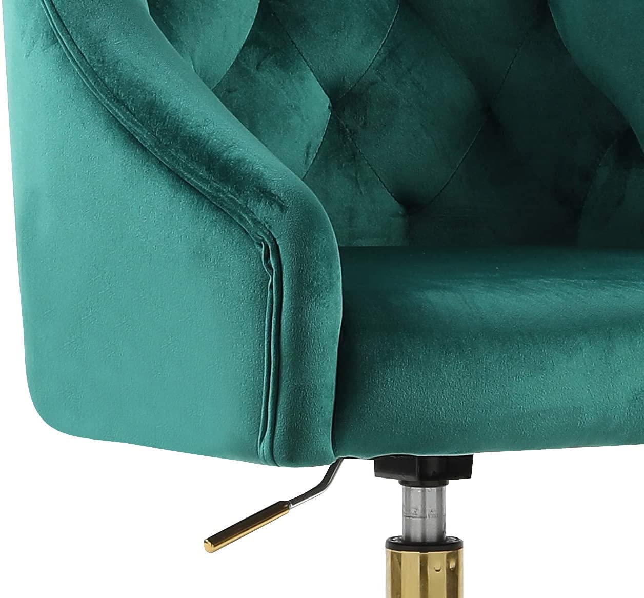 MOJAY Velvet Office Swivel Chair, Vanity Chair, Fabric Desk Chair