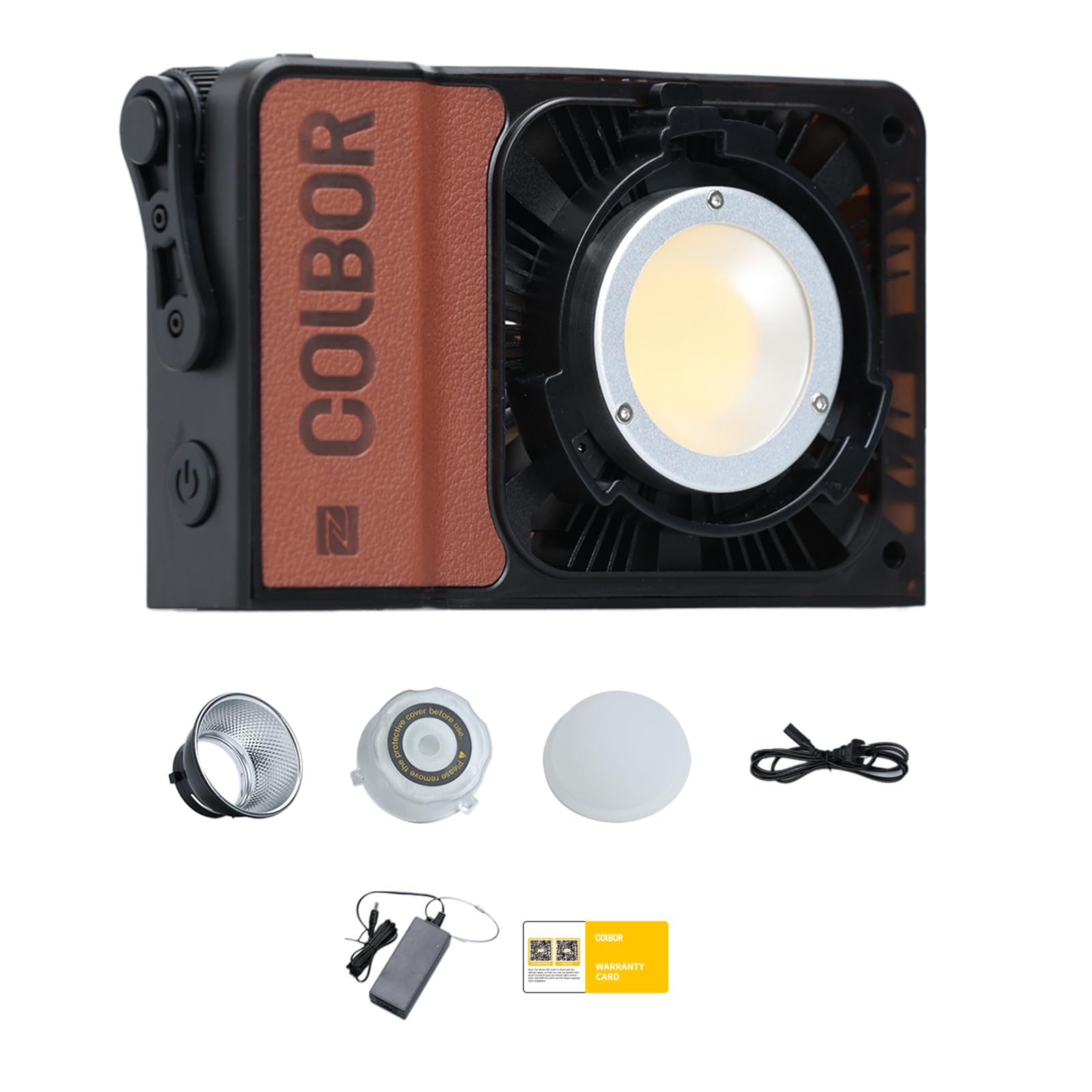 COLBOR 100W Luz de vídeo Wonder W100 para Estudio (2,4 G/App, 2700-6500 K, luz Continua CRI 97+, reducción de Ruido, Silencio, 100 W, luz de película Bowens Mount