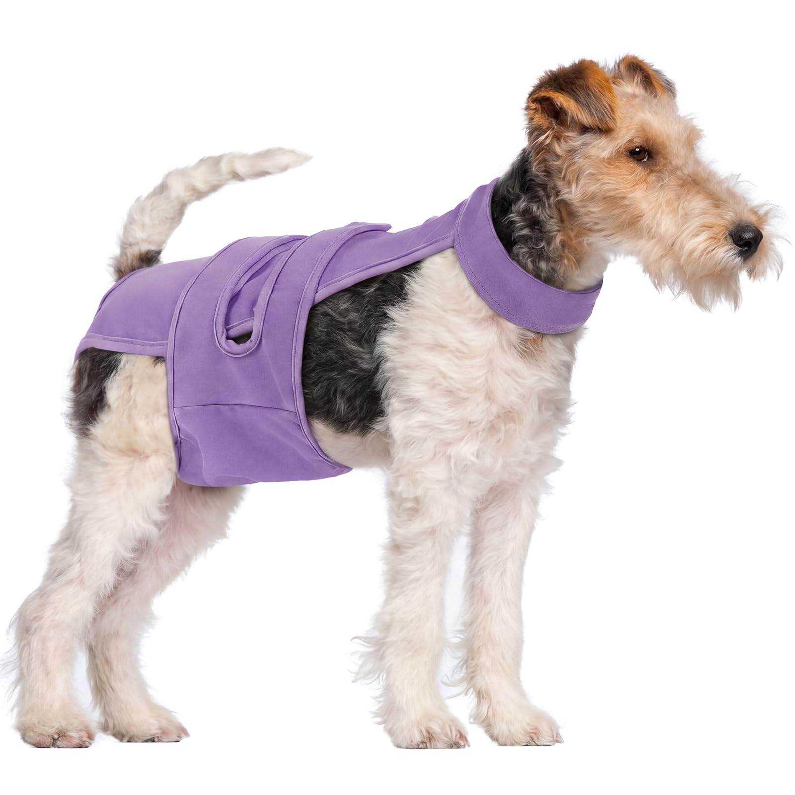 Pañales para perras, reutilizables, lavables, con tirantes, ajustables, antiacoso, para incontinencia, ciclos de calor o perros mayores (XS-XL)