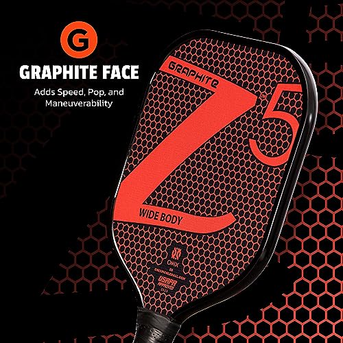 ONIX Z5 Graphite Carbon Fiber Pickleball Paddle with Cushion Comfort Grip, For adults - Thumbnail 4