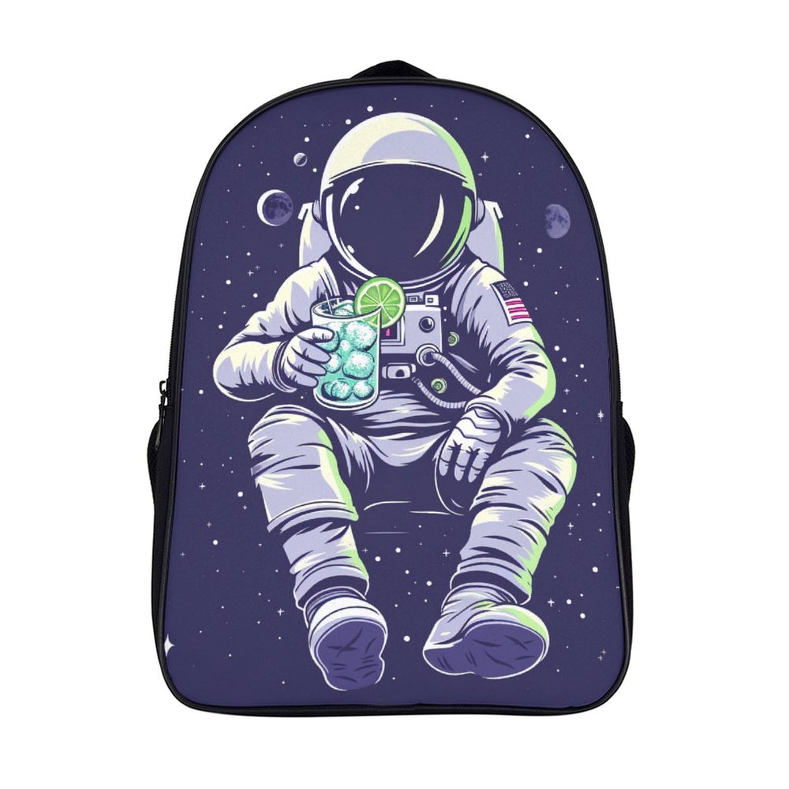 Mochila infantil de astronauta escolar impermeable resistente con tirantes ajustables 7