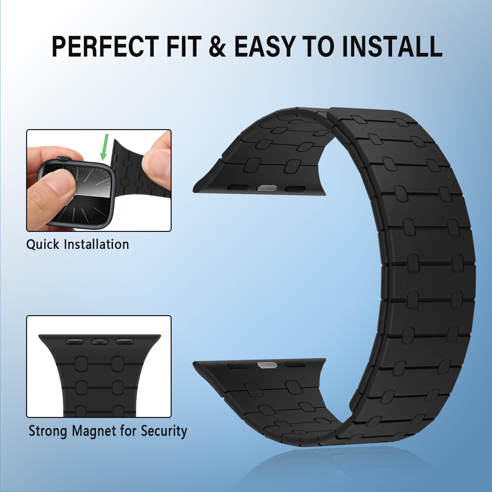 ZZDZZ Compatible with Apple Watch Straps 49mm 46mm 45mm 44mm 42mm 41mm 40mm 38mm - Image 4