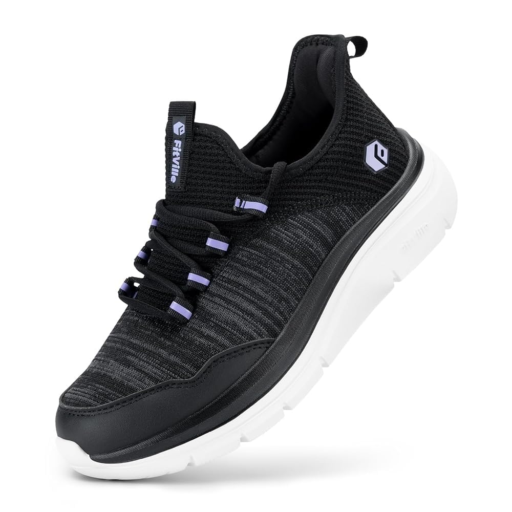 FitVille Scarpe da Camminata Donna Pianta Larga Leggere Sneakers Ginnastica Sportive Comode Scarpe da Passeggio Fitness Ammortizzate