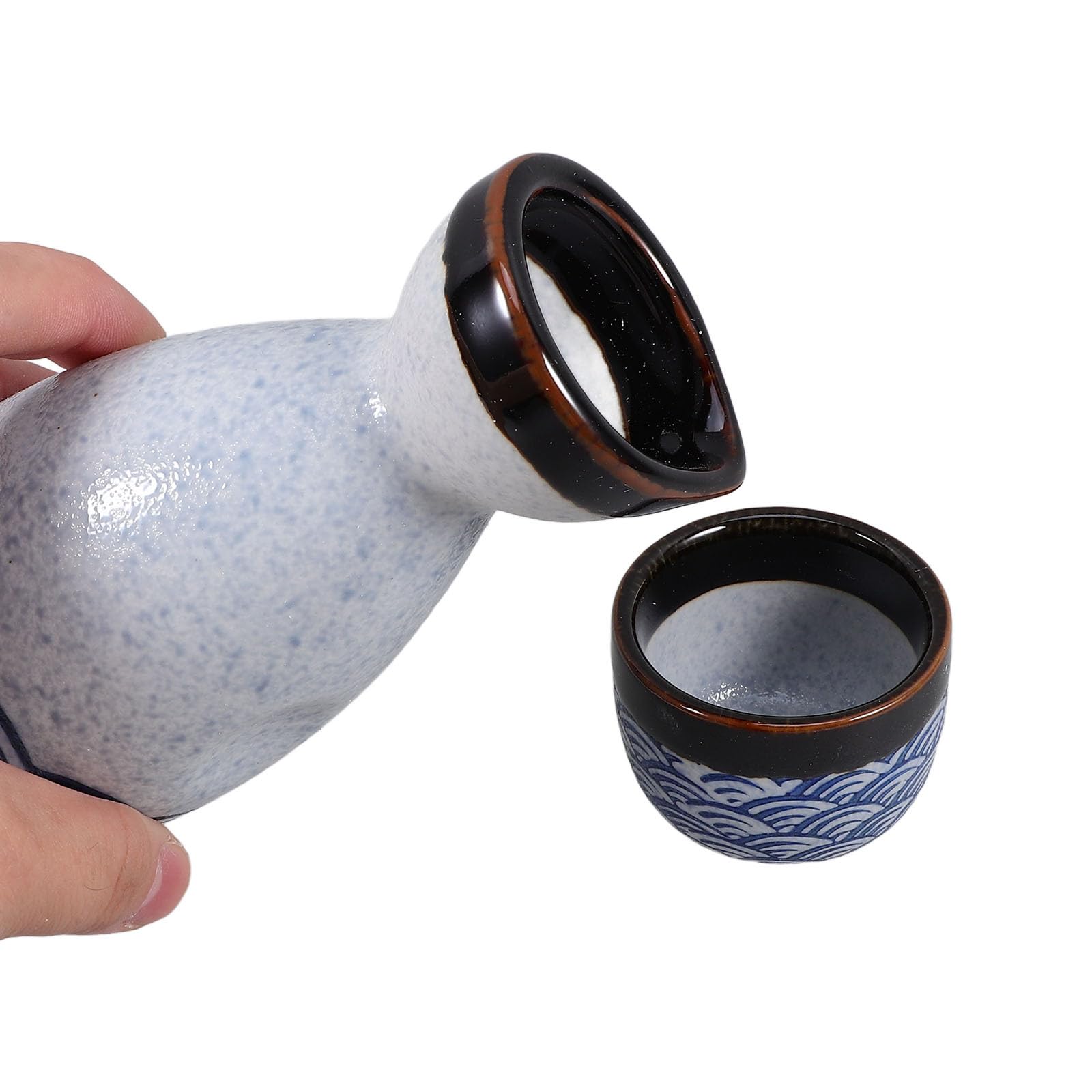 Service à Saké de Style Japonerie, Coupes à Saké en Céramique 35ml