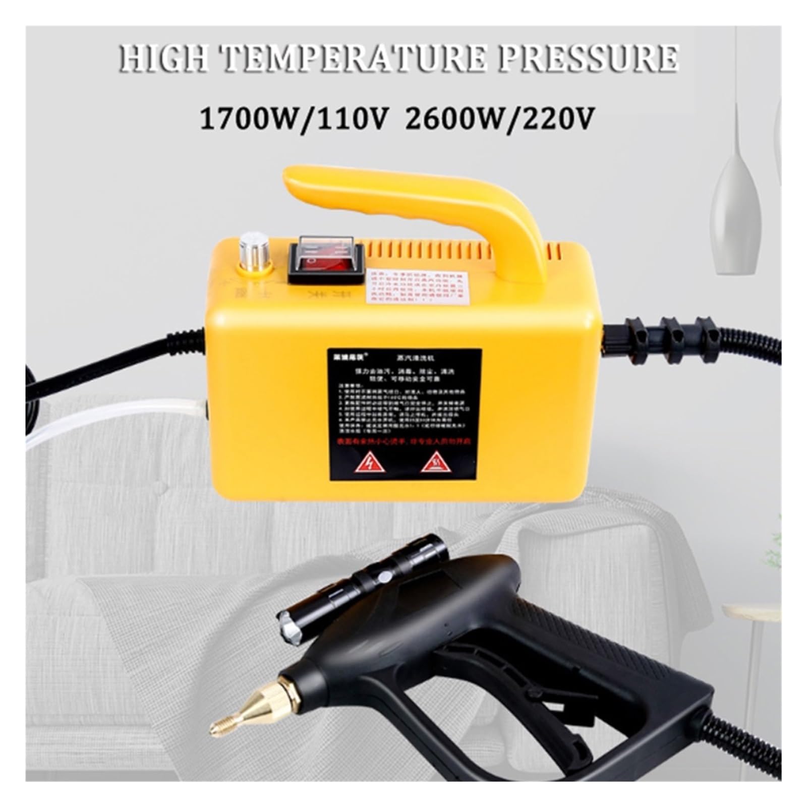 Máquina de limpieza a for el hogar, herramientas lavado piezas aire acondicionado, limpiador a portátil for del con función ajustada,De múltiples fines(Carton Yellow)
