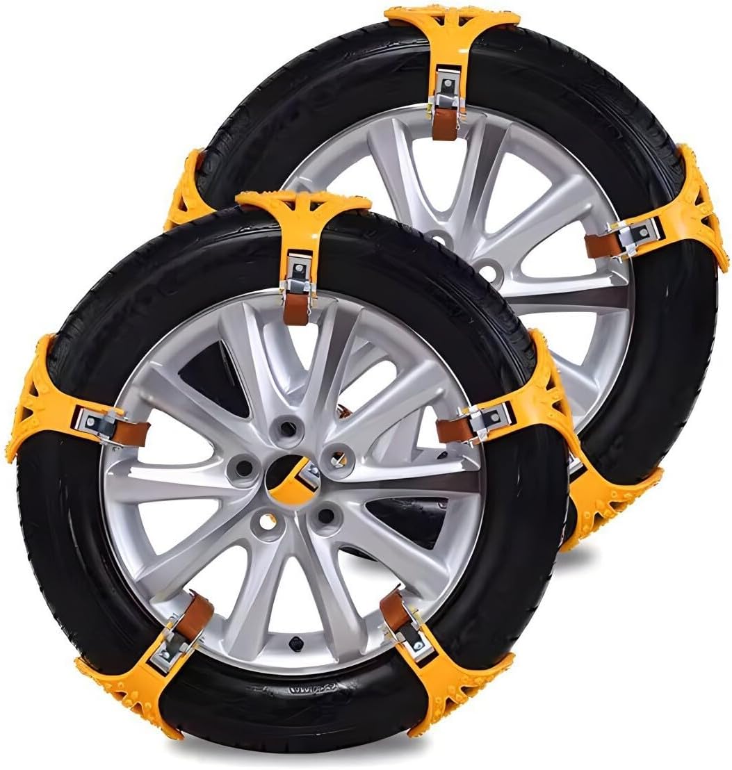 Car Snow Chains for DeTomaso Pantera,Protect vehicles from driving safely and prevent tires from sliding,10 pcs