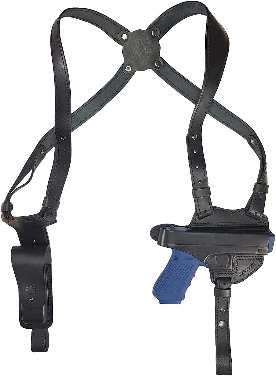 VlaMiTex S1 Leather Shoulder Holster fits Glock 17 19 22 23 31 32