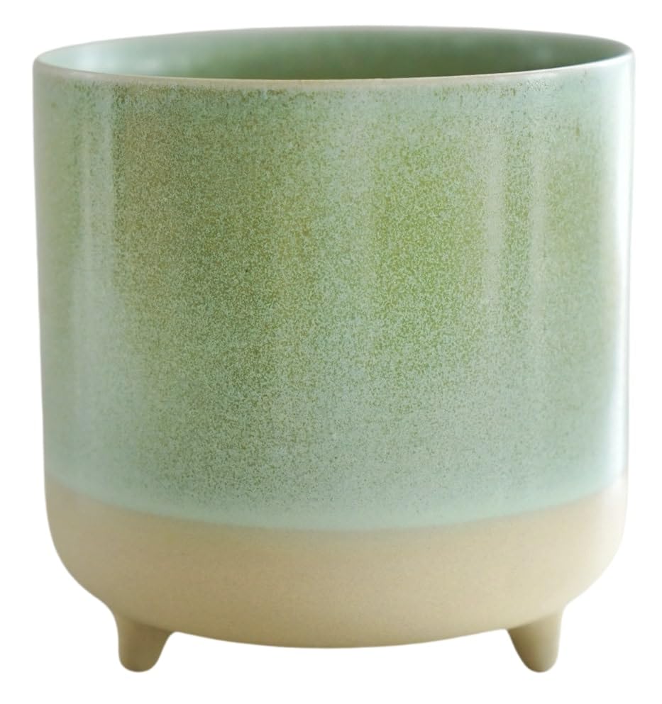 Ivyline Pflanzgefäß, Keramik, Mintgrün, matt, reaktiv, H 12 cm x T 12 cm