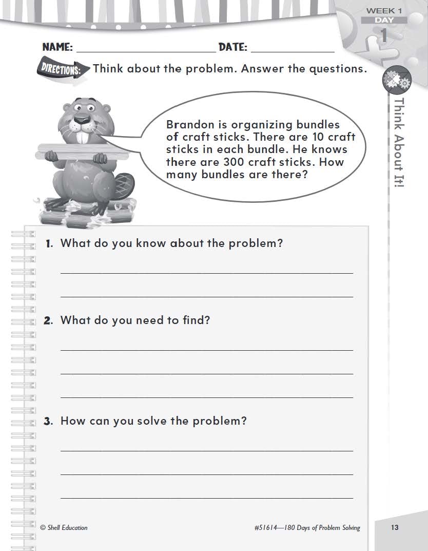 180 Days of Problem Solving for Second Grade - Build Math Fluency with this 2nd Grade Math Workbook (180 Days of Practice) - Image 5