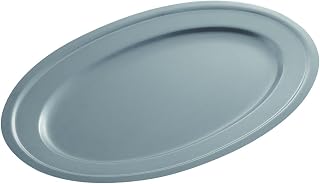 Oval Plate, 18.1 inches (460 mm), Made in Japan, Cafe, Restaurant, Dish, Stylish, Stainless Steel, Aging, Unbreakable, Dishwasher Safe