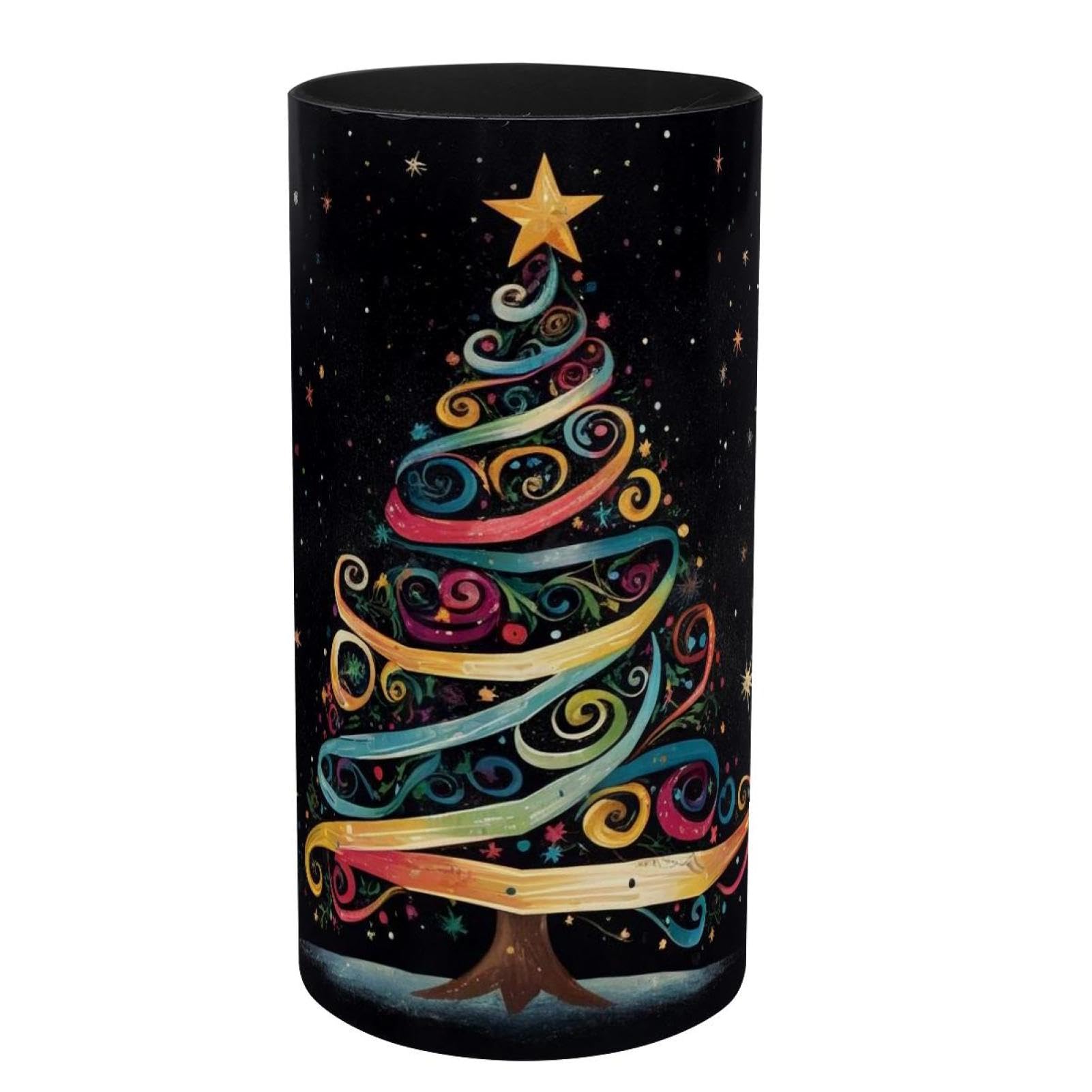 Boîte à musique sapin de Noël et pot à crayons ou pinceaux de maquillage polyvalent