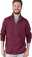 Vista 4 de Charles River Apparel Unisex Crosswind Quarter Zip, Mens and Womens Soft Cotton Blend Sweatshirt, Oatmeal Heather, 3X-Large