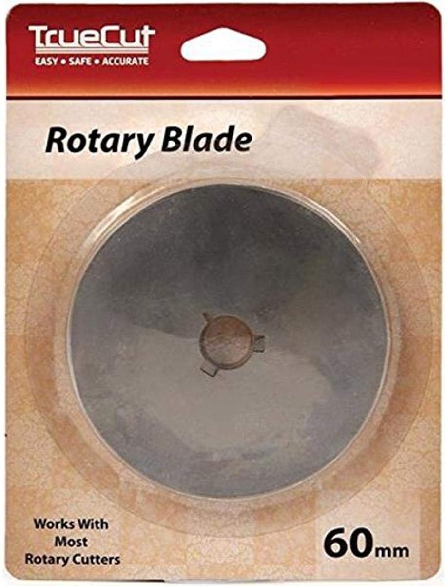 The Grace Company TrueCut, Rotary Cutter Replacement Blades for 60mm Rotary Cutter, Fabric & Paper Cutting Tool - Single Pack