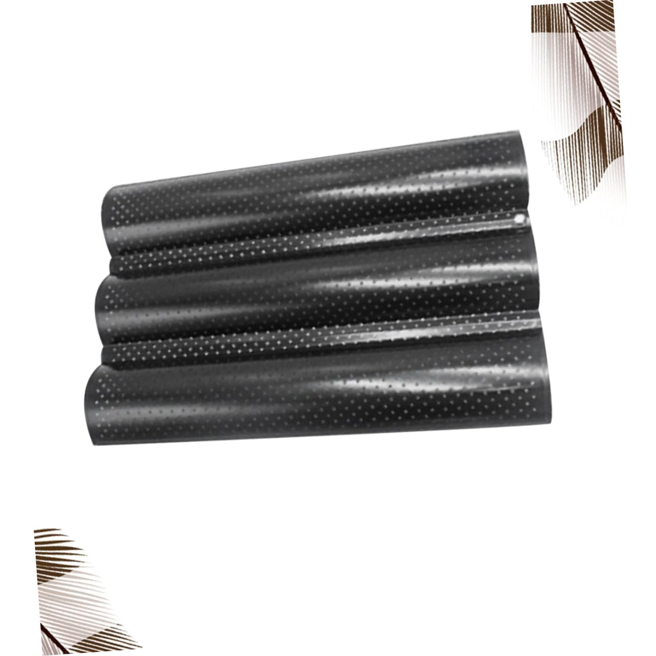 Cabilock Brotbackform Baguette Backblech aus Langlebigem Material Wellenform für Knusprige Baguettes Backzubehör für Küche und Bäckerei Schwarz Leicht zu Reinigen