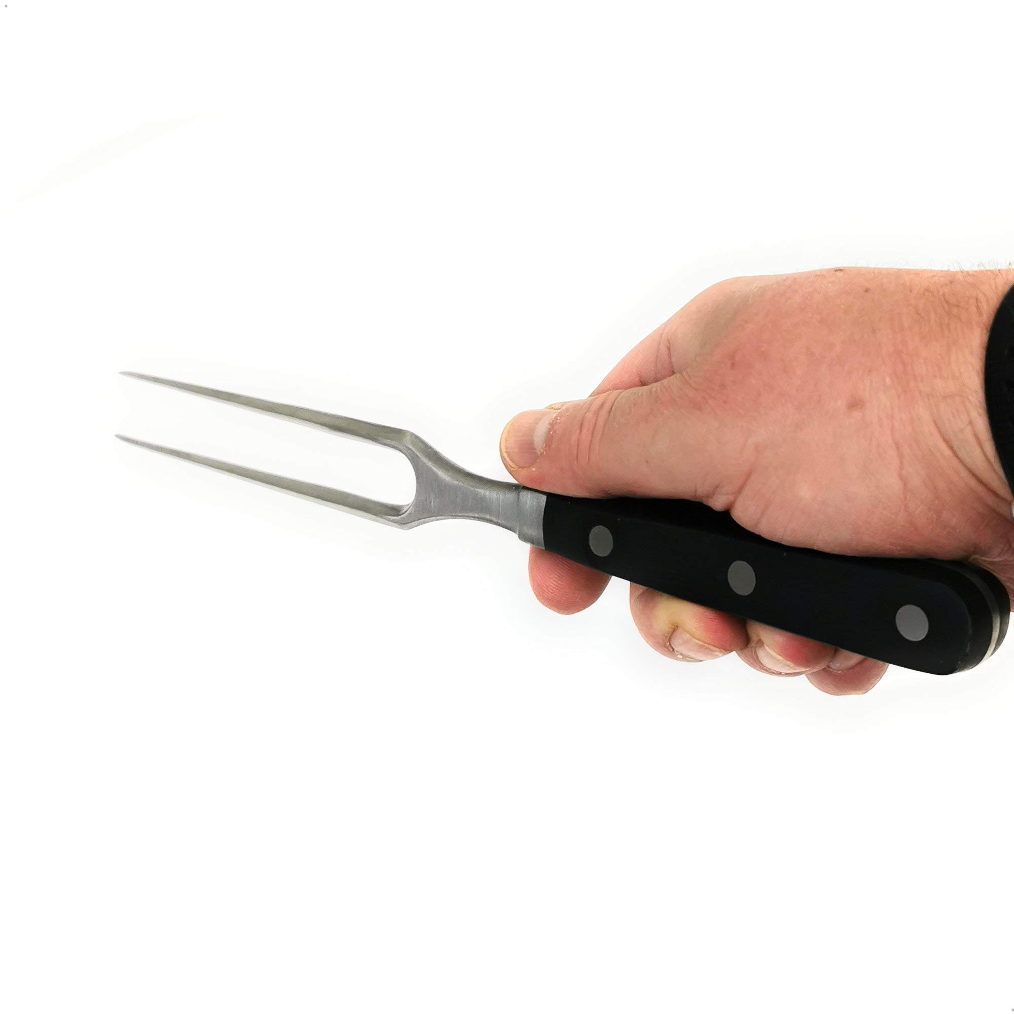 Kerafactum Bratengabel Fleischgabel Grillgabel Tranchiergabel Fleisch Braten Gabel für Bratenstücke und Grillfleisch aus hochwertigem Edelstahl extra schwere Qualität 29 cm Meat Fork (Packung mit 2)