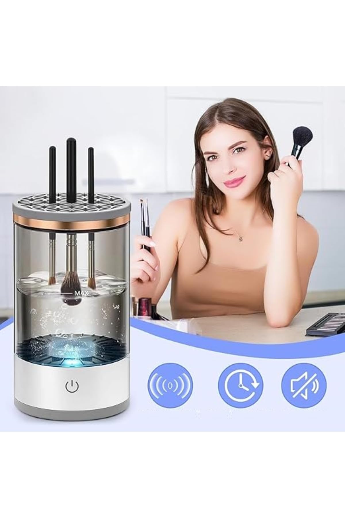 Polosmart Makyaj Fırçası Temizleme Cihazı, PSC57