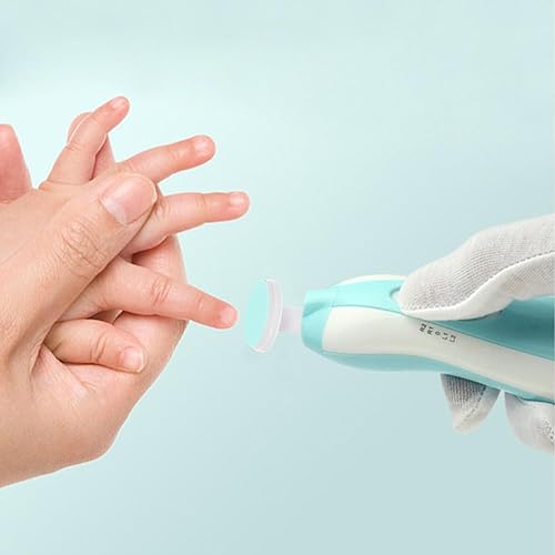 Miniatura 8 de POPETPOP Almohadillas de repuesto para lima de uñas para bebé, 12 almohadillas de repuesto para recortadora de uñas, cabezales de pulido de uñas