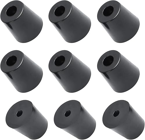 METALLIXITY Pies de goma para parachoques (1.260 x 1.260 in1.26 x 1.26 pulgadas), 9 unidades, almohadillas redondas para patas protectoras de suelo