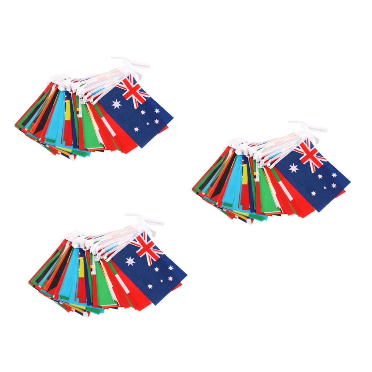 Drapeaux nationaux robustes BESPORTBLE en textile premium lot de 3