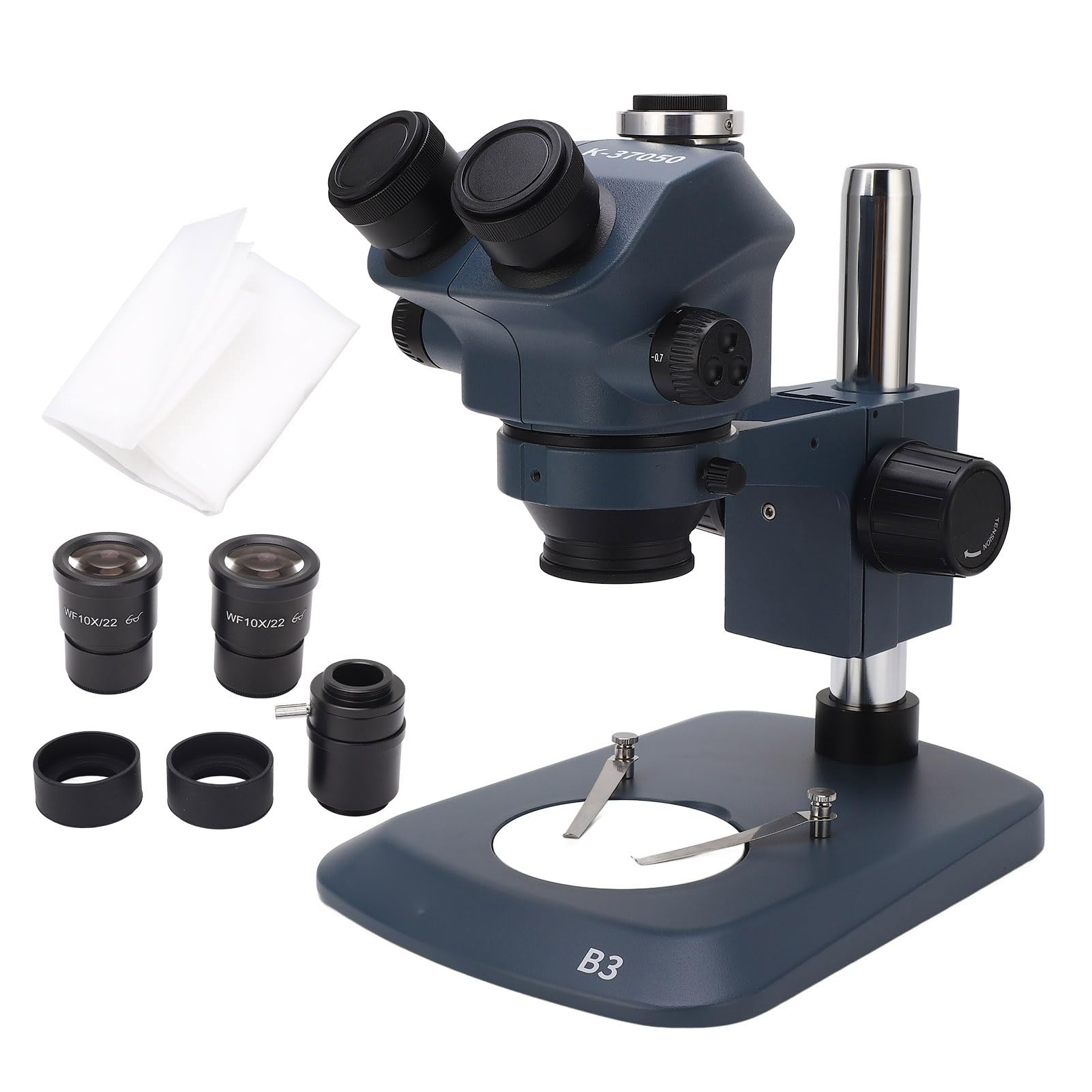 Microscopio Estéreo Trinocular de 7X a 50X con Imágenes Claras para Uso en Laboratorio con Diseño Ergonómico