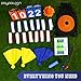 Play Platoon 14 Player Premium Flag Football Set - 14 Football Belts & Cones, 42 Flags, Marking, Scoreboard, 4 Pylons, 2 Whistles, 2 Penalty, Ball