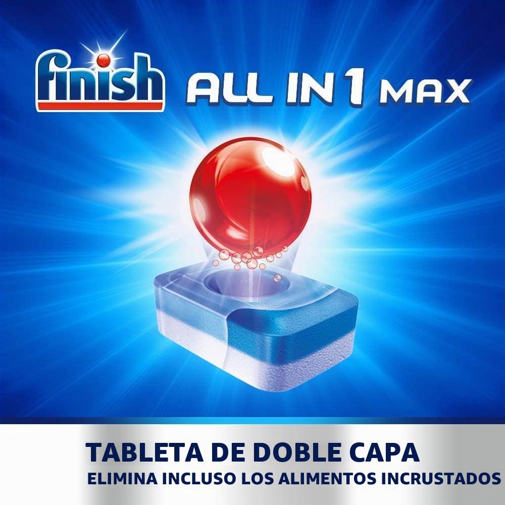 Finish Megapack - Pastillas para lavavajillas (80 pastillas, 1280 g)