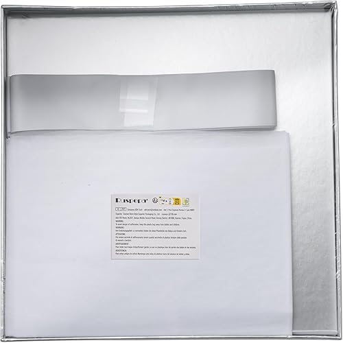 Miniatura 7 de RUSPEPA Caja de regalo de cumpleaños mediana con tapas, cinta y papel de seda, caja de regalo plegable, 1 unidad, 9 x 9 x 9 pulgadas, color negro